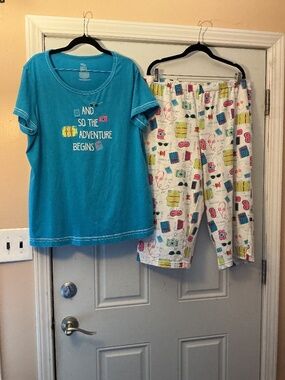 Secret Treasures 2 piece Sleepwear set Pajama Top and bottom Size XL 16/18